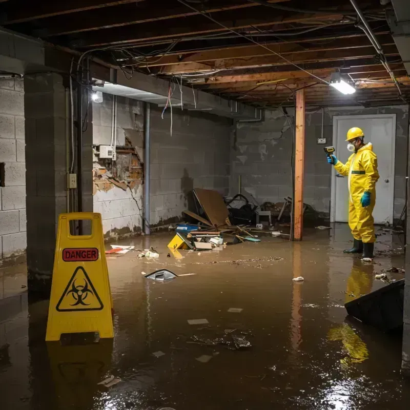 Flooded Basement Electrical Hazard in Shrub Oak, NY Property